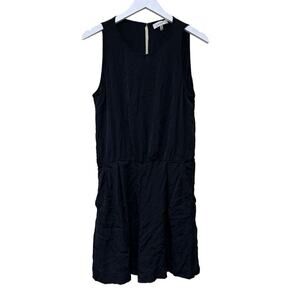 Milly Black Quiet Luxury Sleeveless Short Romper Size 12